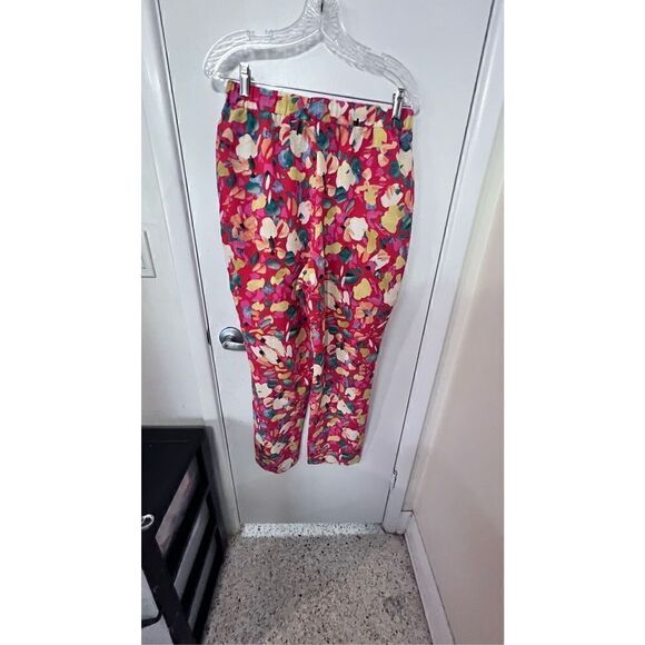 BCBGENERATION WOMENS HIGH WAISTED SLIM LEGS FLORAL PANTS NEW  P1-94 - Picture 5 of 11